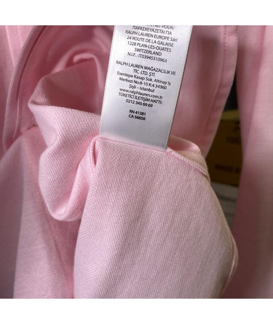 POLO RALPH LAUREN Розовая хлопковая кэжуал рубашка, фото 8