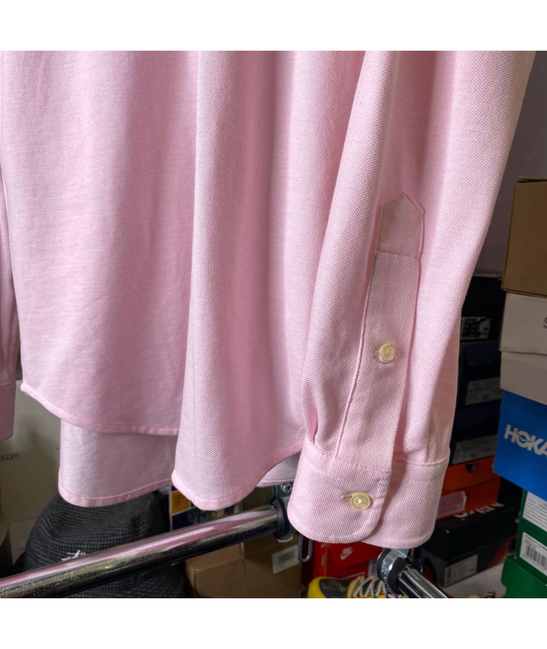 POLO RALPH LAUREN Розовая хлопковая кэжуал рубашка, фото 5