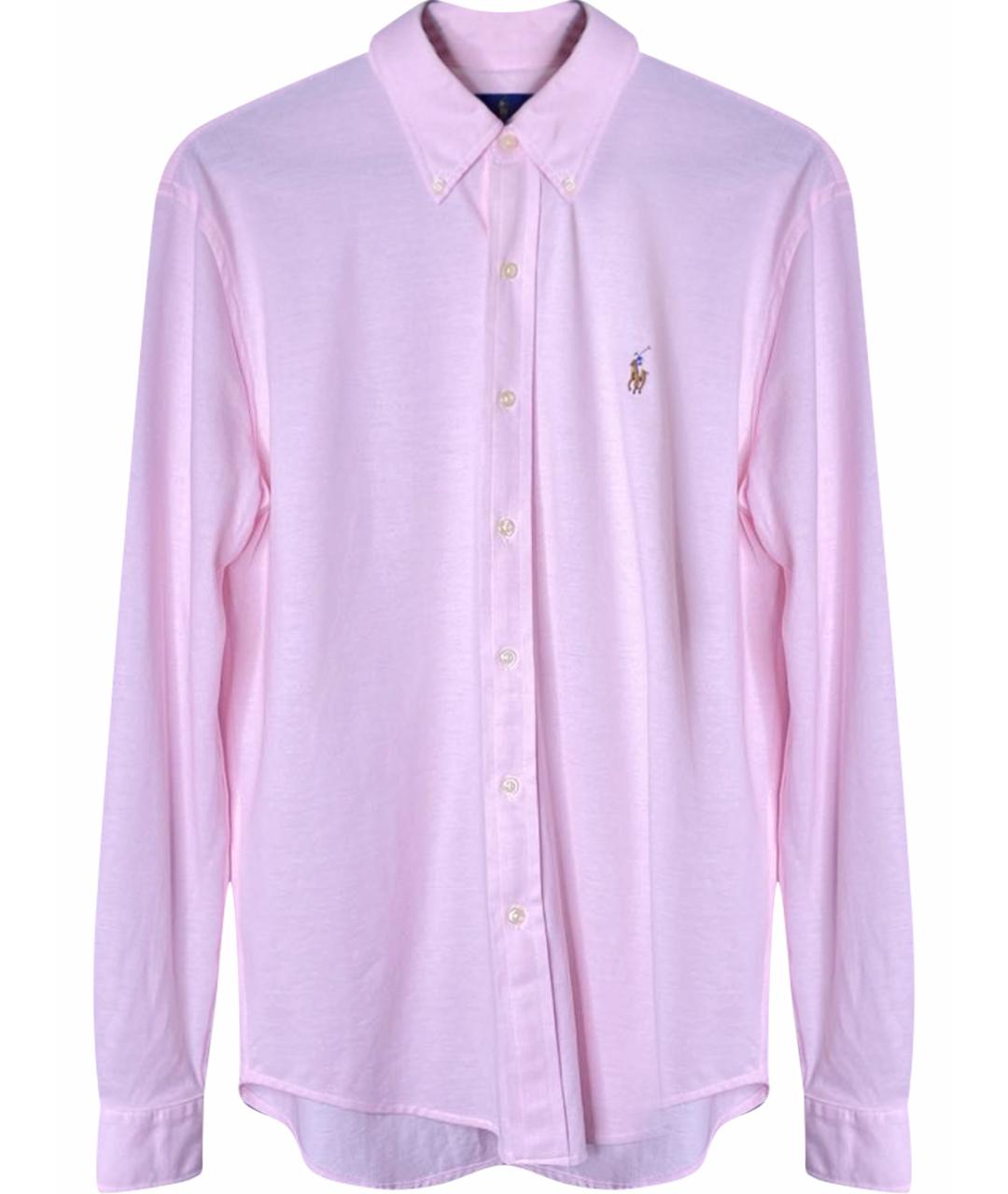 POLO RALPH LAUREN Розовая хлопковая кэжуал рубашка, фото 1