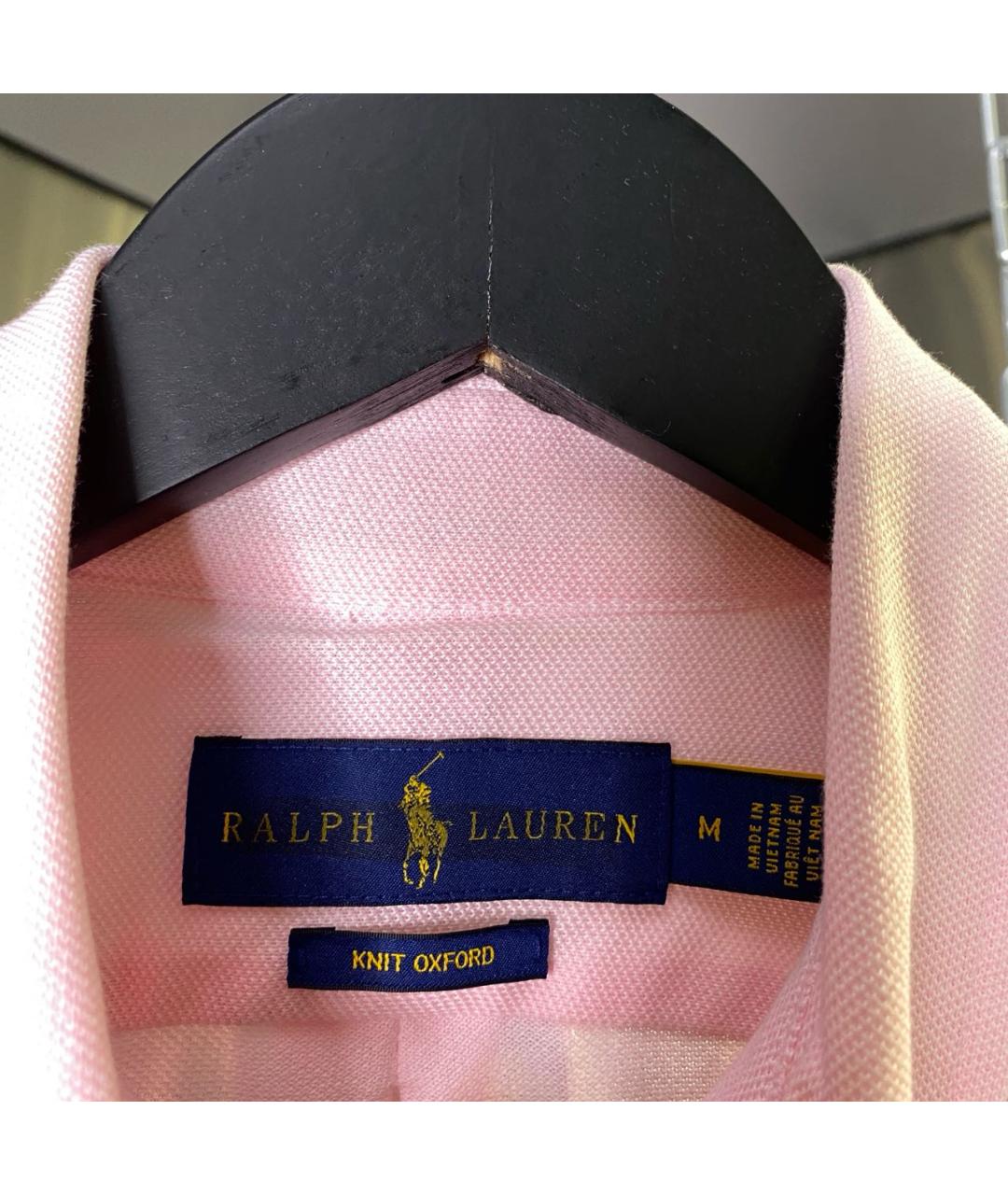 POLO RALPH LAUREN Розовая хлопковая кэжуал рубашка, фото 6