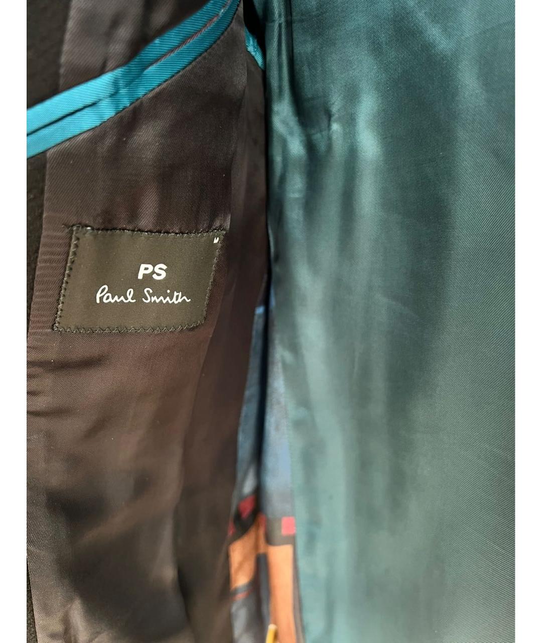 PS BY PAUL SMITH Темно-синее шерстяное пальто, фото 3