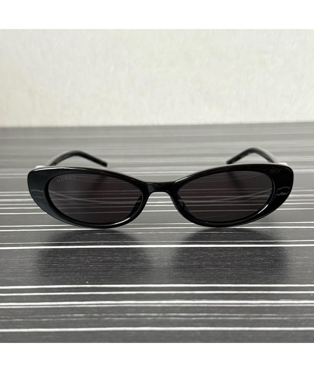 GUCCI Черные пластиковые солнцезащитные очки, фото 5