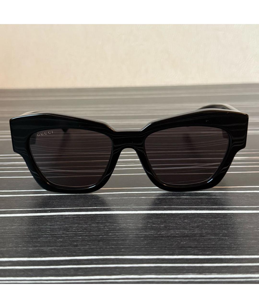 GUCCI Черные пластиковые солнцезащитные очки, фото 5