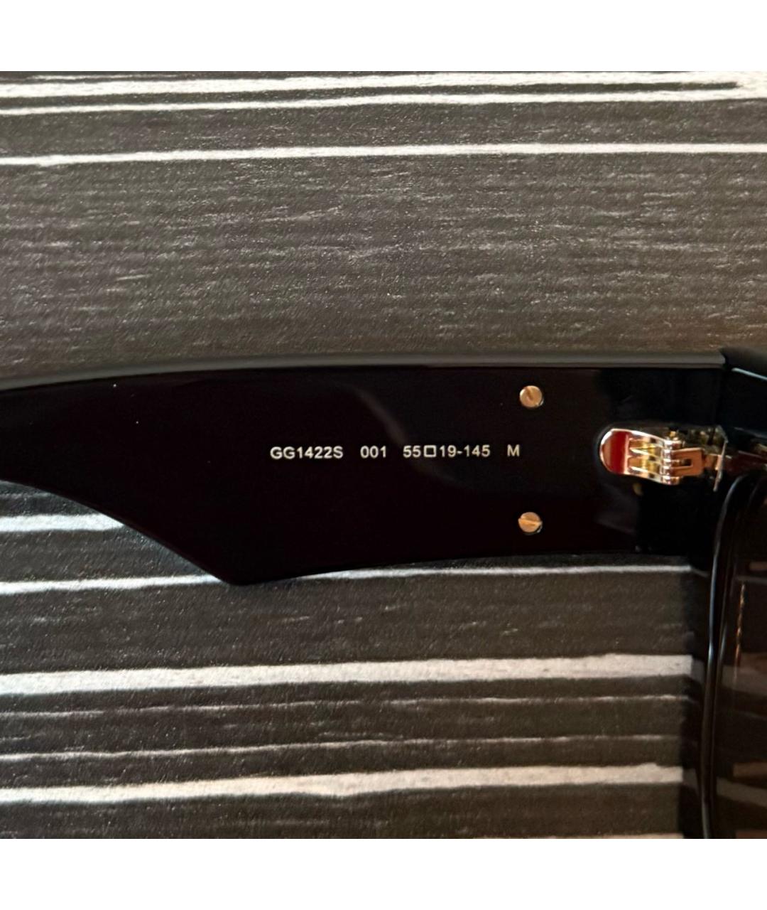 GUCCI Черные пластиковые солнцезащитные очки, фото 3