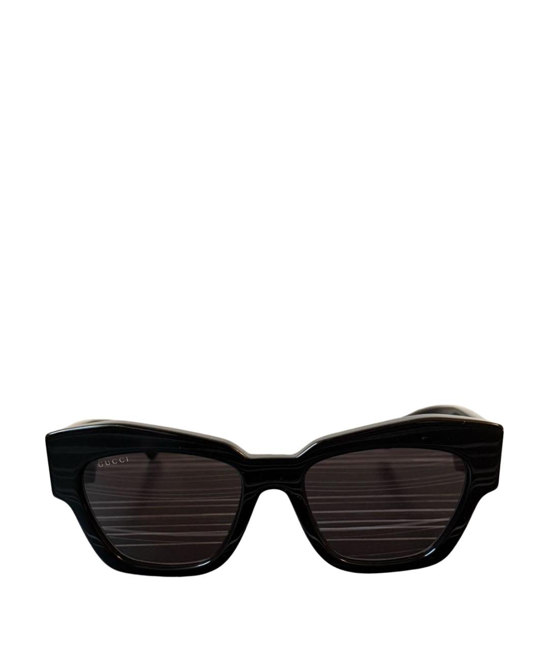 GUCCI Черные пластиковые солнцезащитные очки, фото 1