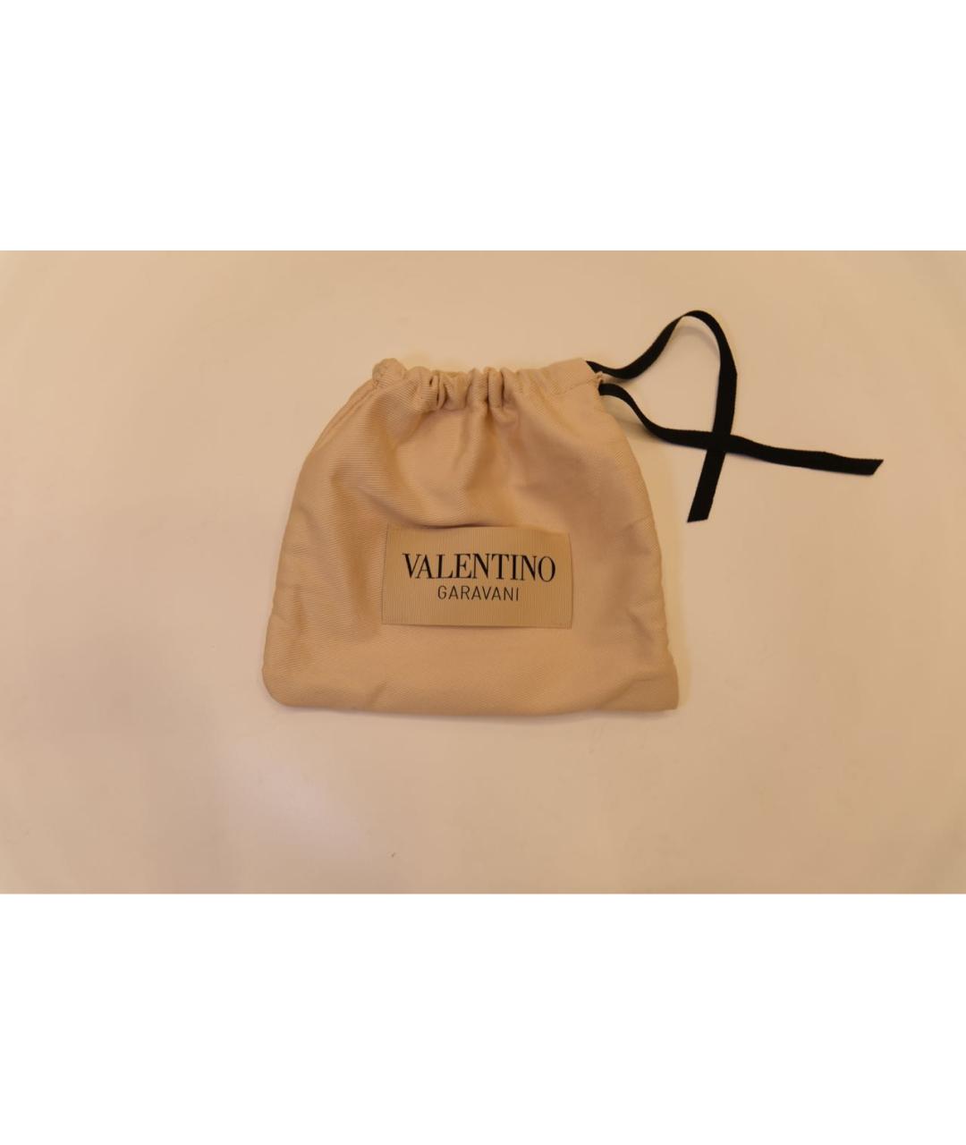 VALENTINO Черный кожаный ремень, фото 5