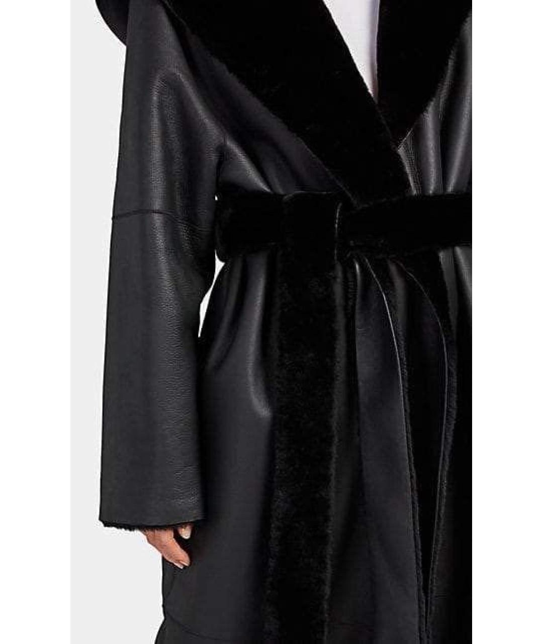 THE ROW Черная кожаная дубленка, фото 2