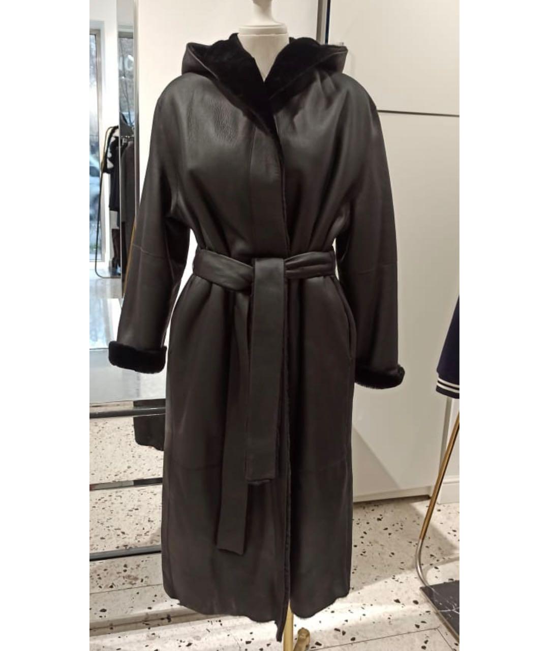 THE ROW Черная кожаная дубленка, фото 8