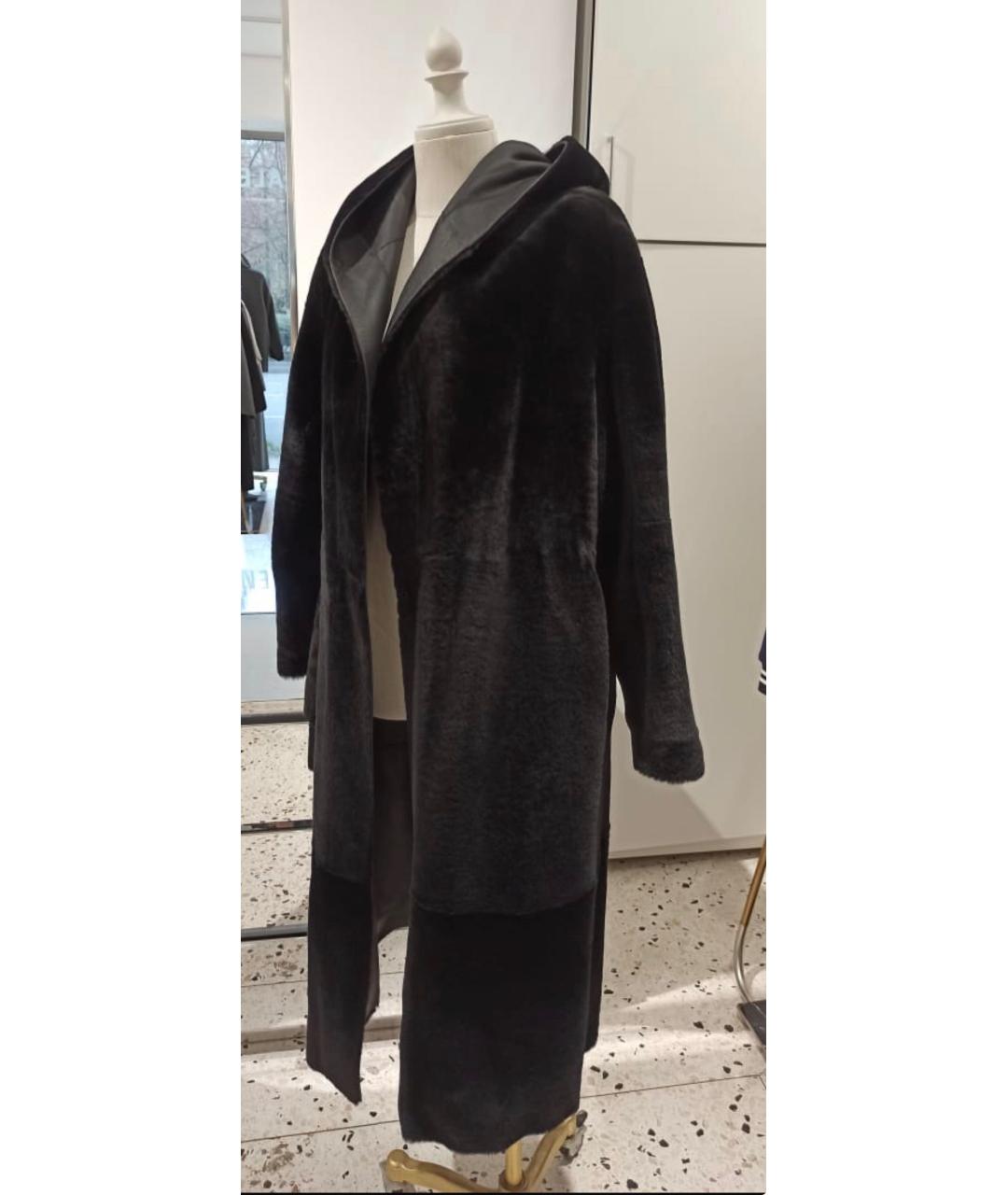 THE ROW Черная кожаная дубленка, фото 5