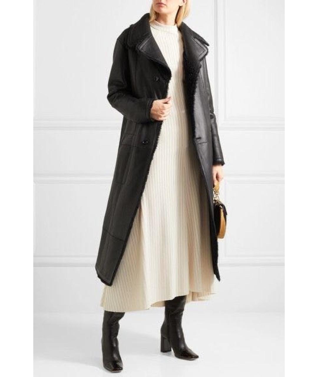 THE ROW Черная кожаная дубленка, фото 3