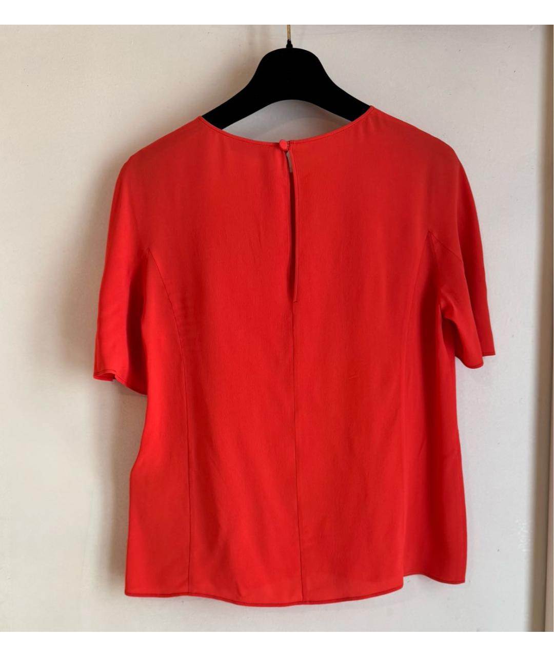 EMILIO PUCCI Коралловая шелковая блузы, фото 3