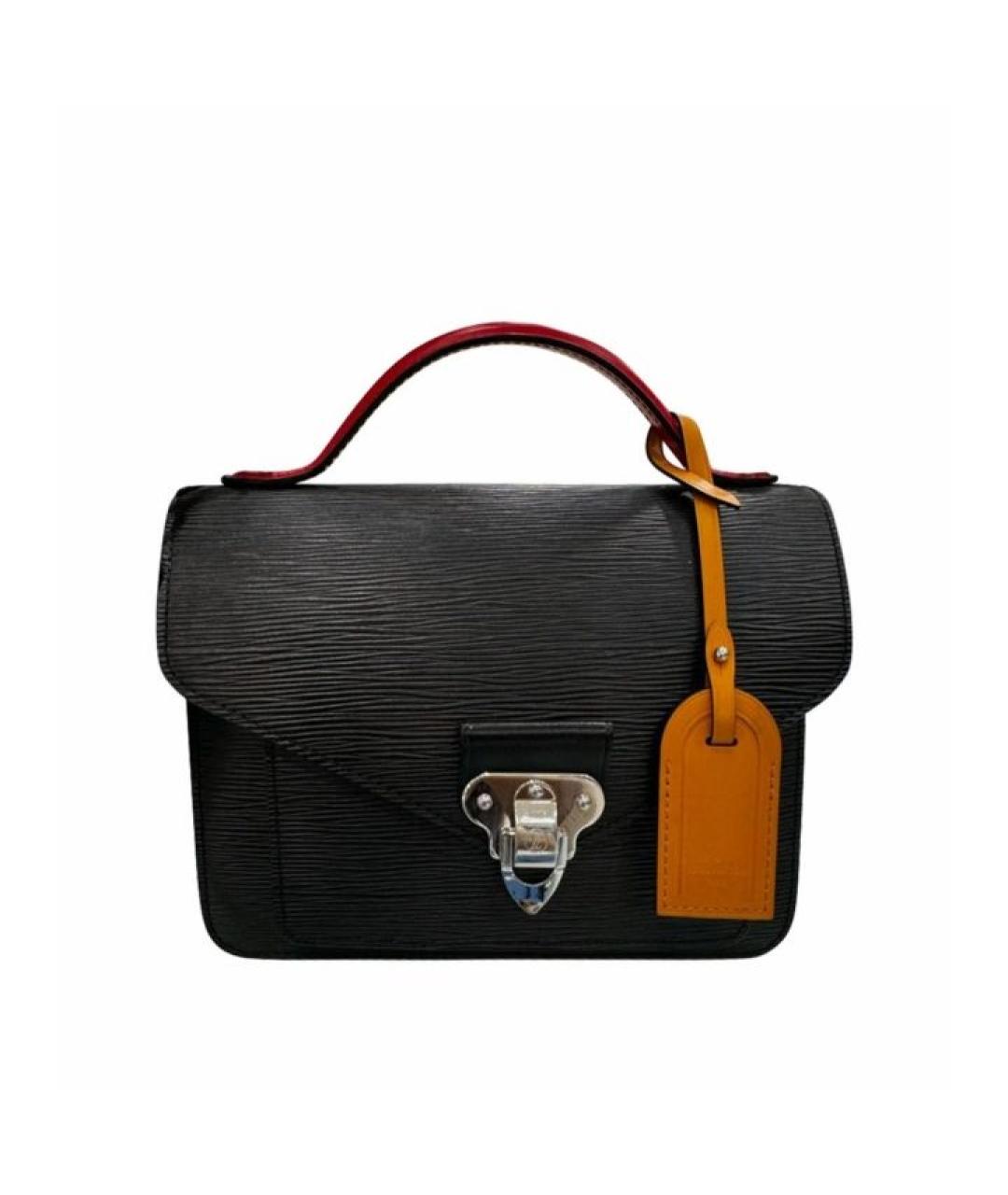 LOUIS VUITTON Черная кожаная сумка через плечо, фото 1