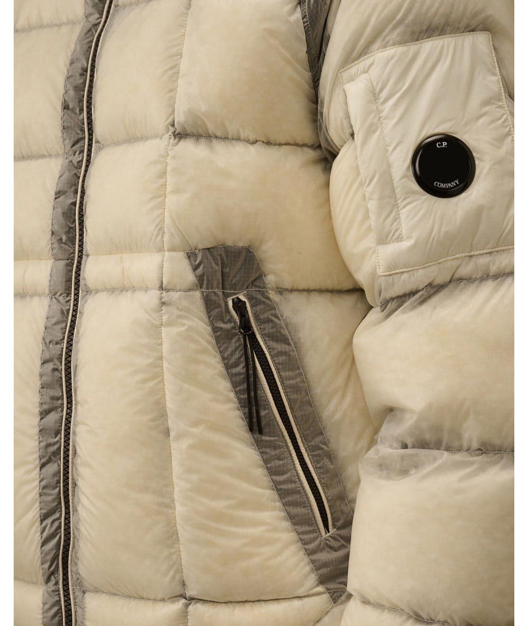CP COMPANY Белый полиамидовый пуховик, фото 4