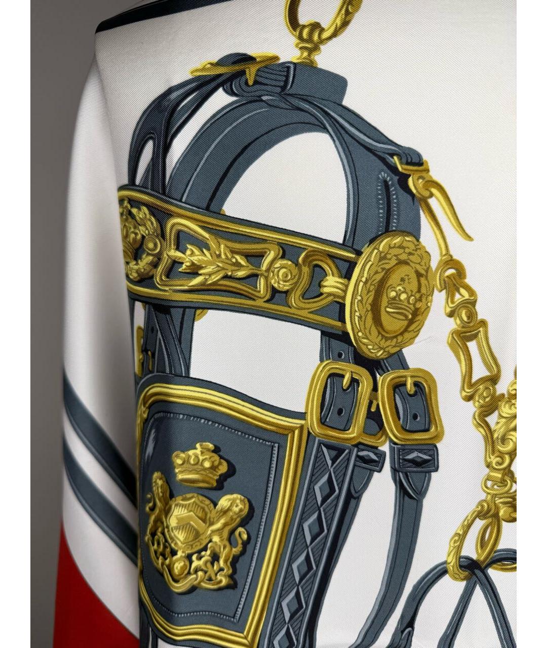 HERMES Мульти шелковый платок, фото 6