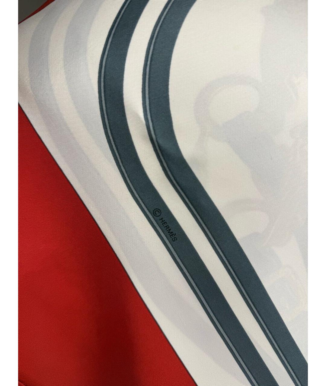 HERMES Мульти шелковый платок, фото 8