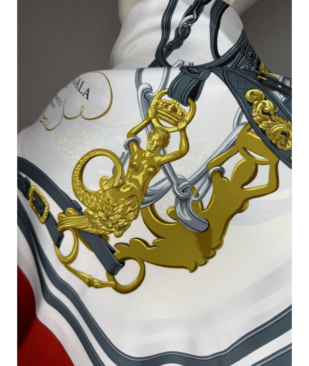 HERMES Мульти шелковый платок, фото 3