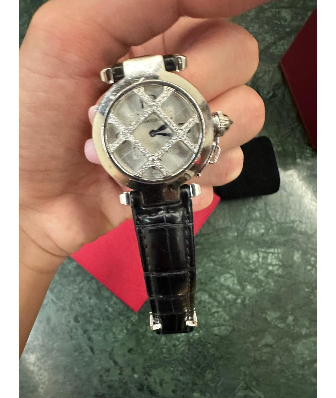 CARTIER Белые часы из белого золота, фото 2