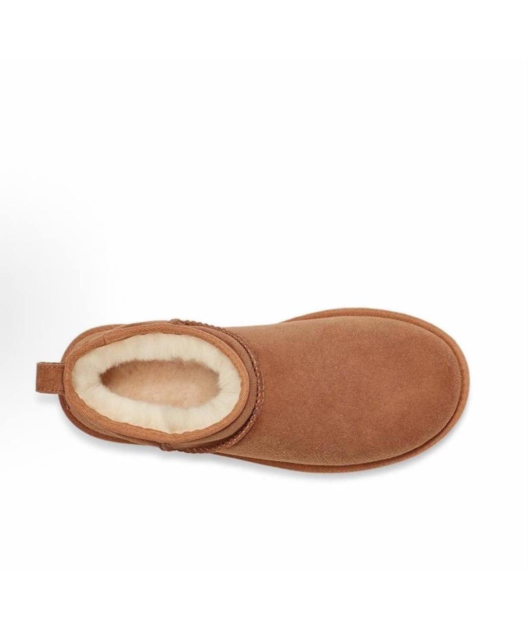 UGG AUSTRALIA Коричневые замшевые полусапоги, фото 3