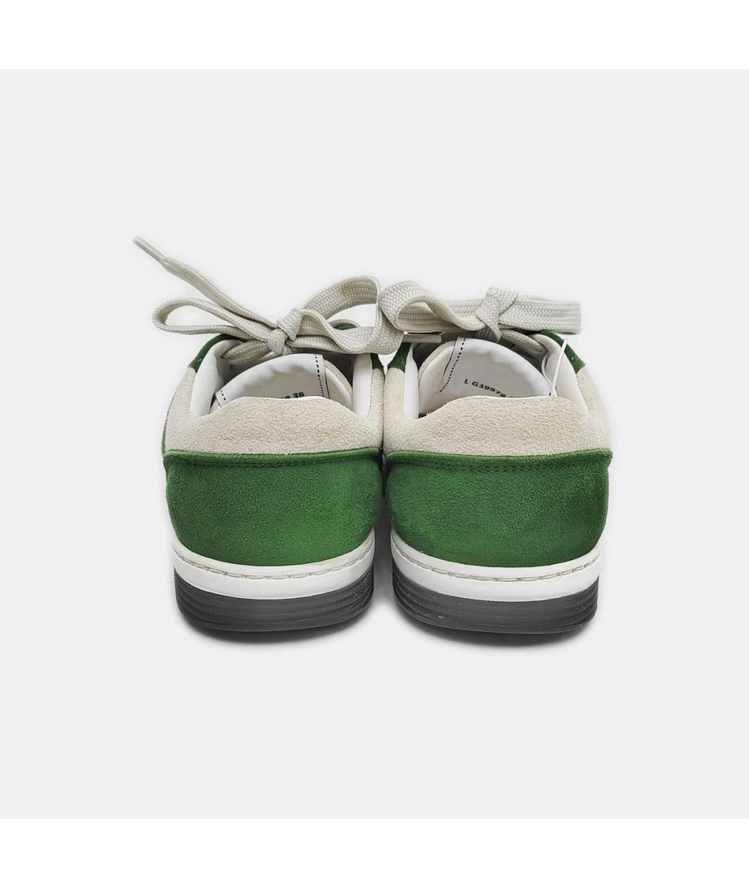 CHANEL Зеленые замшевые кроссовки, фото 4