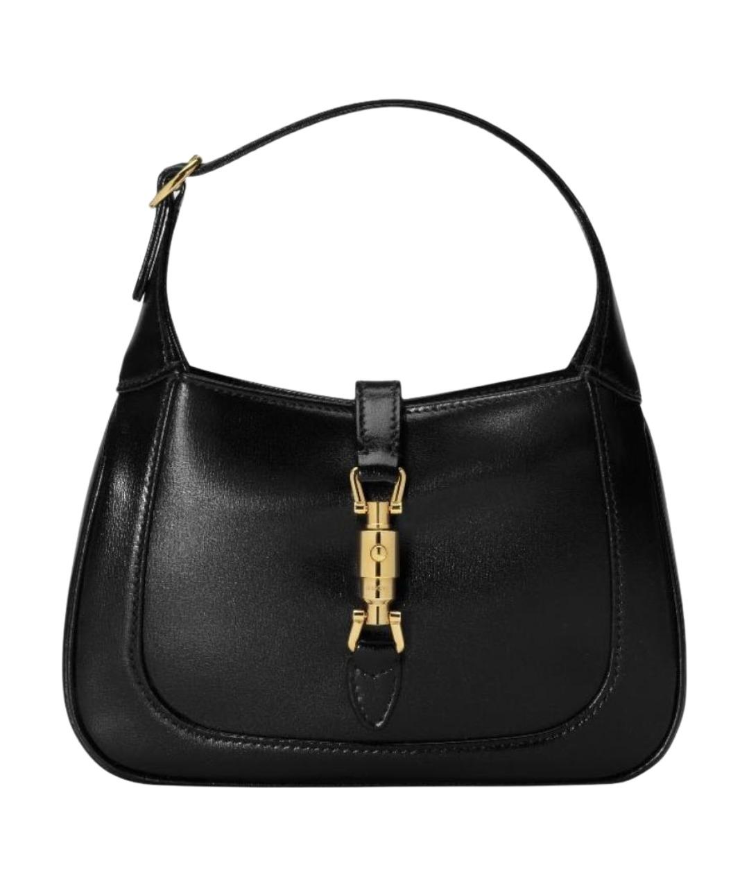 GUCCI Черная кожаная сумка через плечо, фото 1