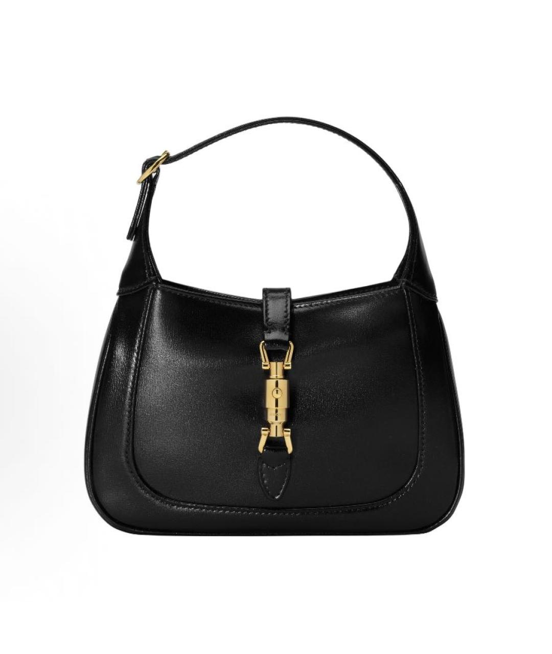 GUCCI Черная кожаная сумка через плечо, фото 6