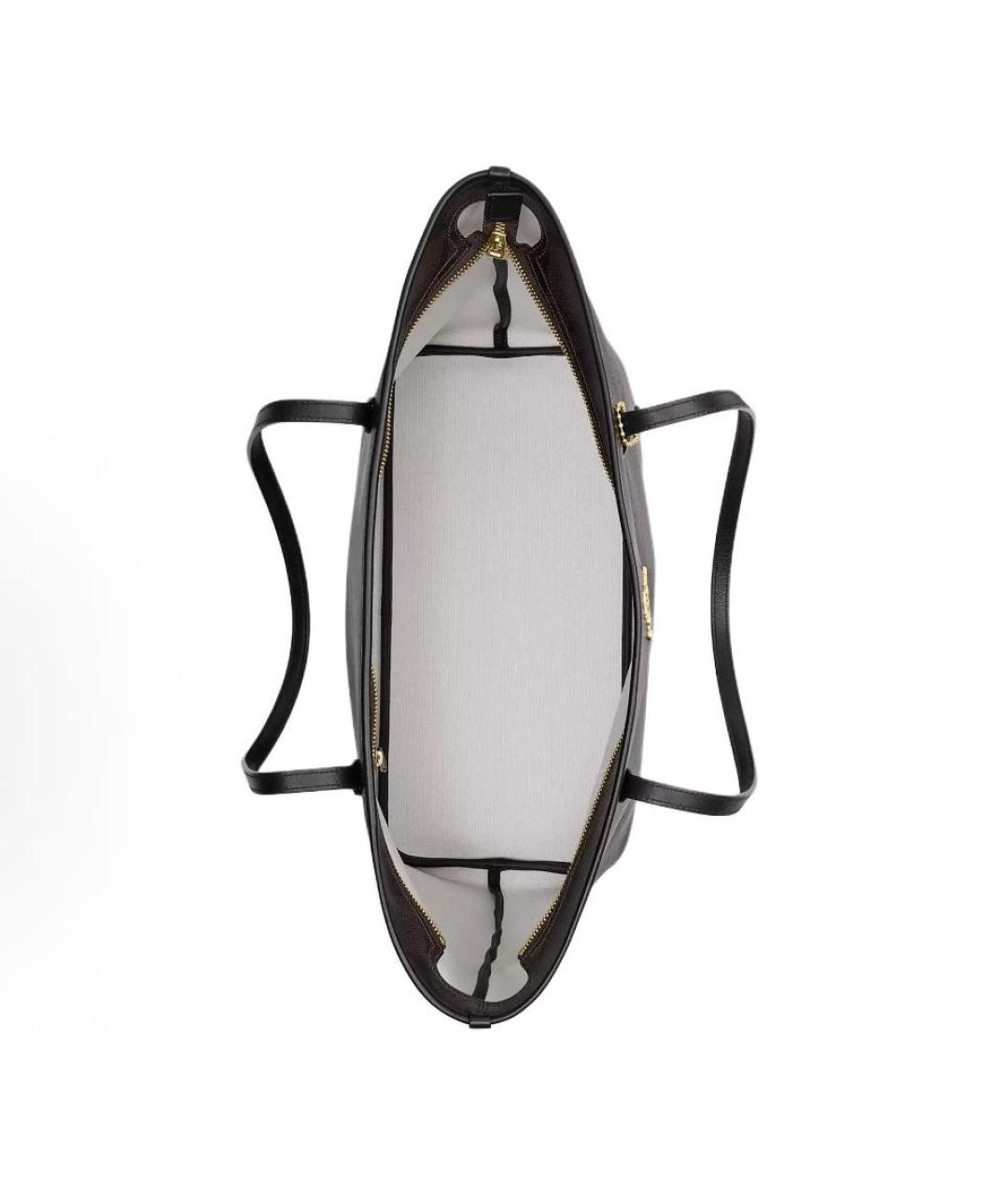 COACH Коричневая сумка с короткими ручками, фото 3