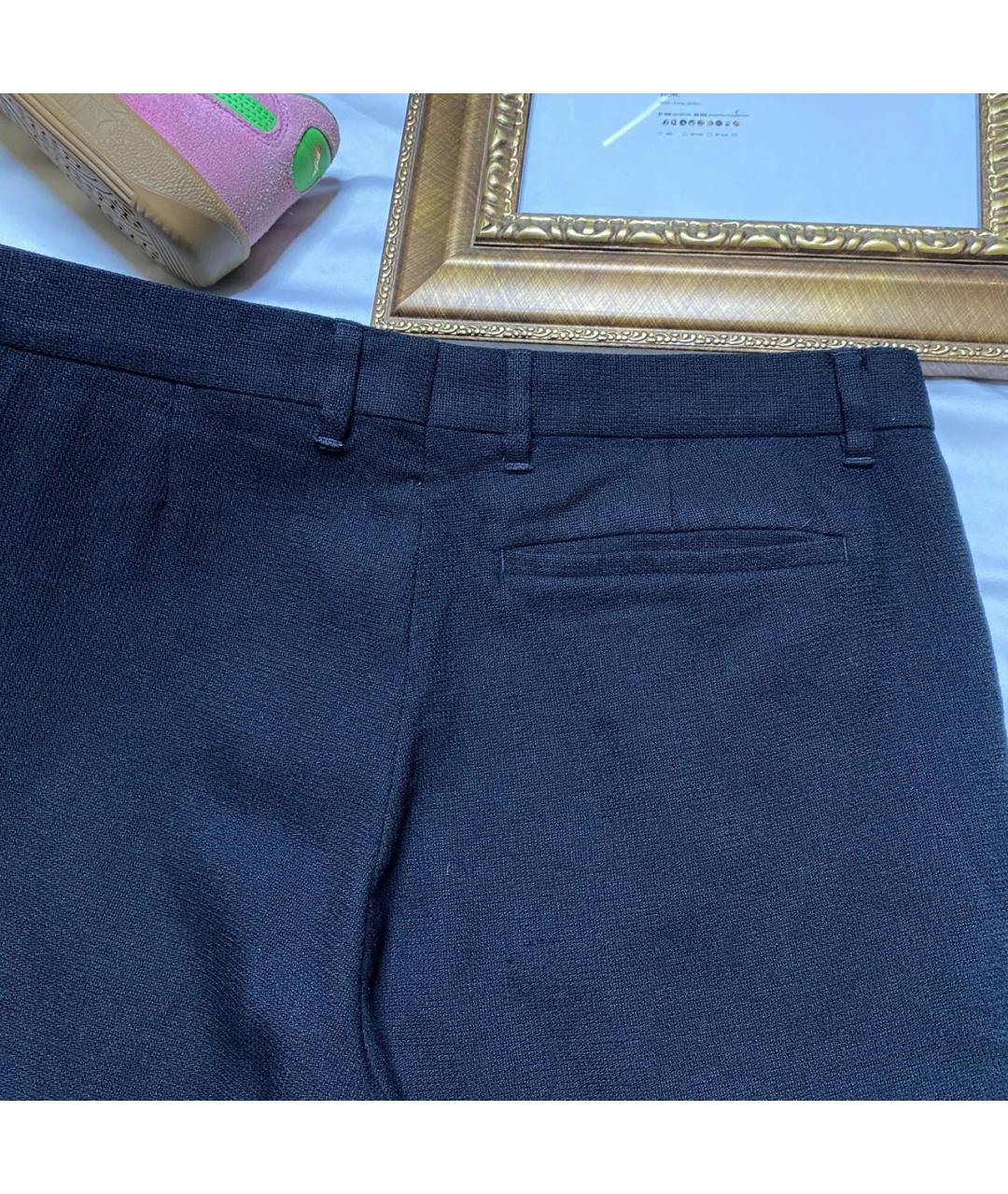 A.P.C. Черные шерстяные классические брюки, фото 6