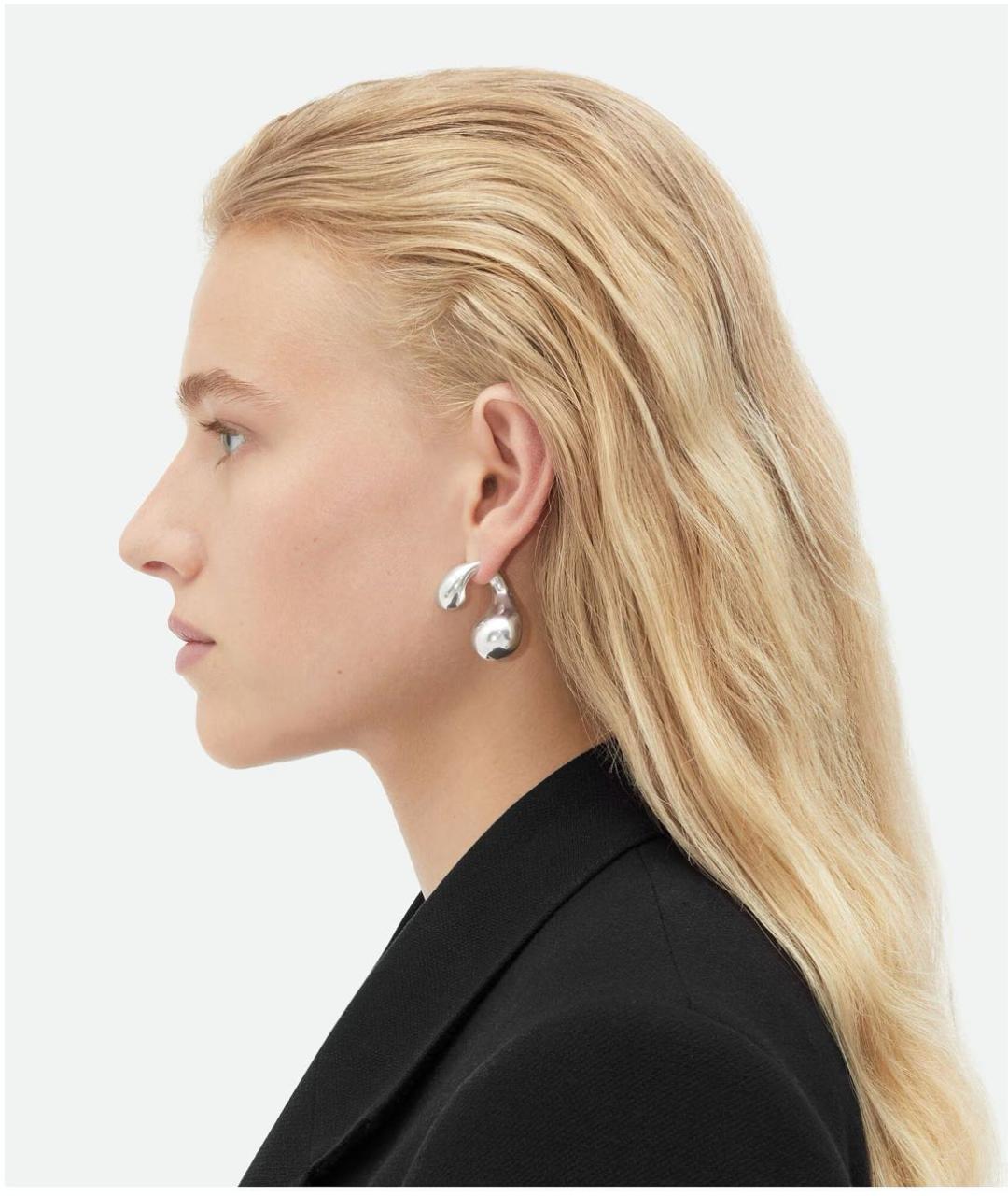 BOTTEGA VENETA Серебряные серебряные серьги, фото 3