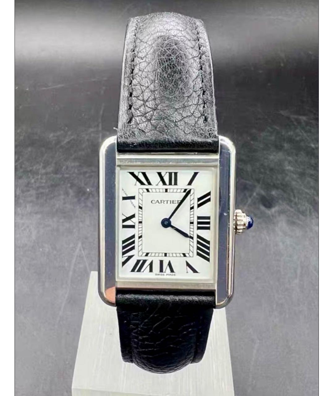 CARTIER Белые металлические часы, фото 2