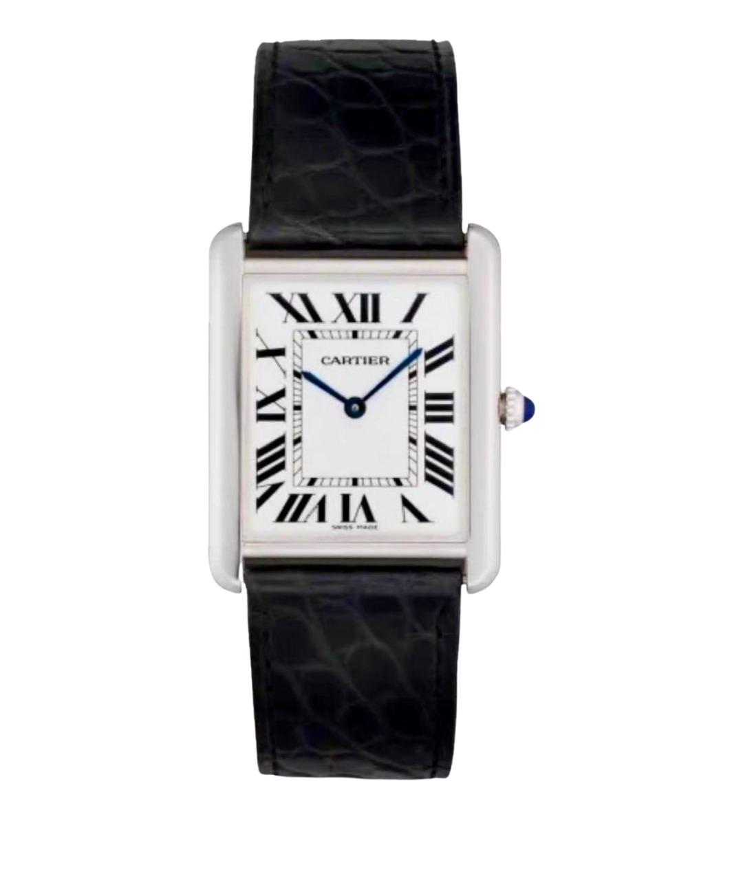 CARTIER Белые металлические часы, фото 1
