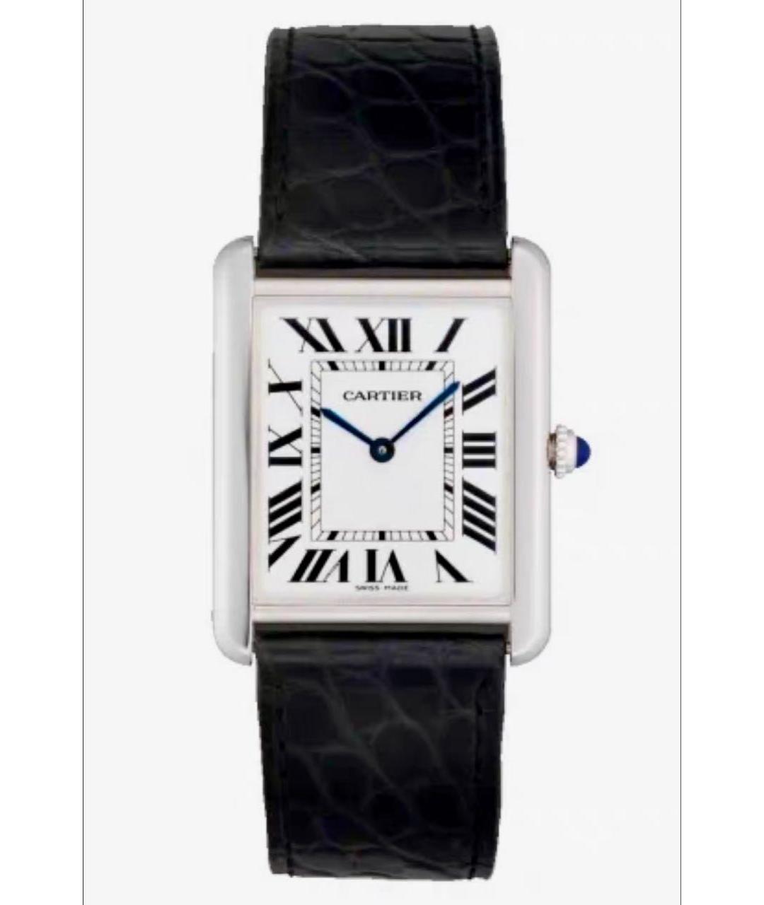 CARTIER Белые металлические часы, фото 7