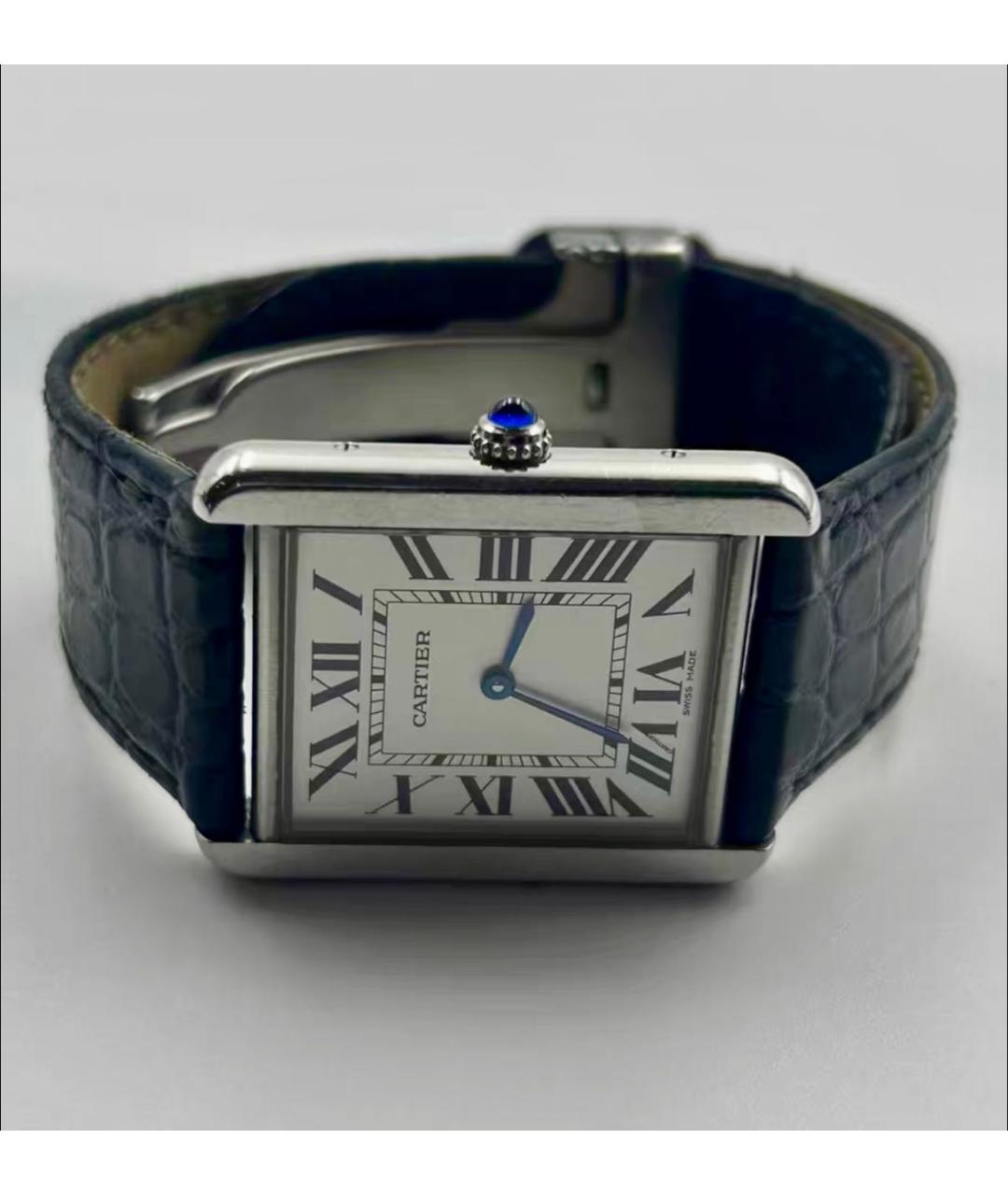 CARTIER Белые металлические часы, фото 4