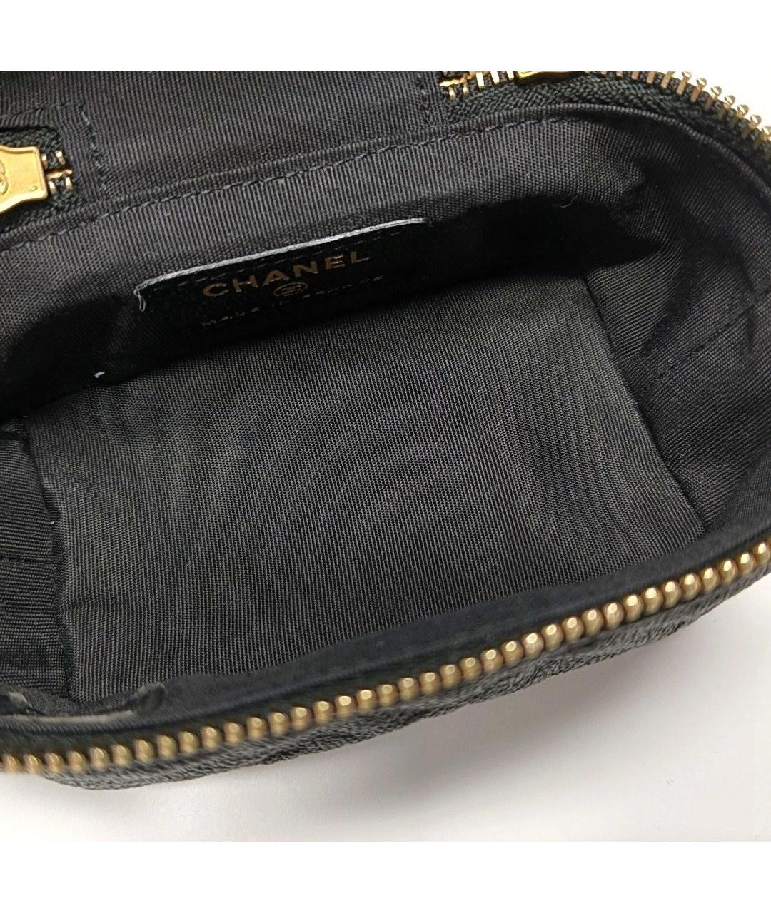 CHANEL Черная кожаная сумка через плечо, фото 7