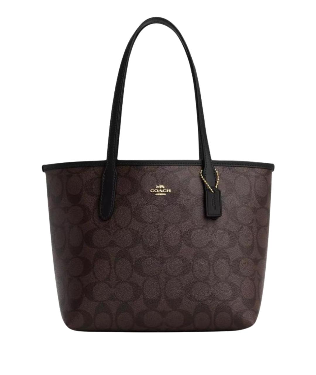 COACH Коричневая сумка тоут, фото 1