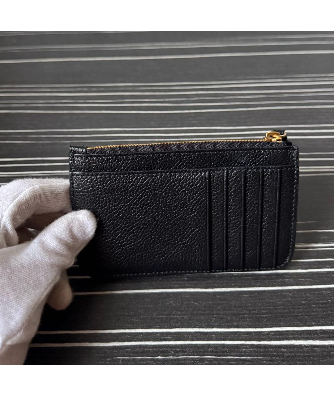 BALENCIAGA Черный кожаный кардхолдер, фото 3