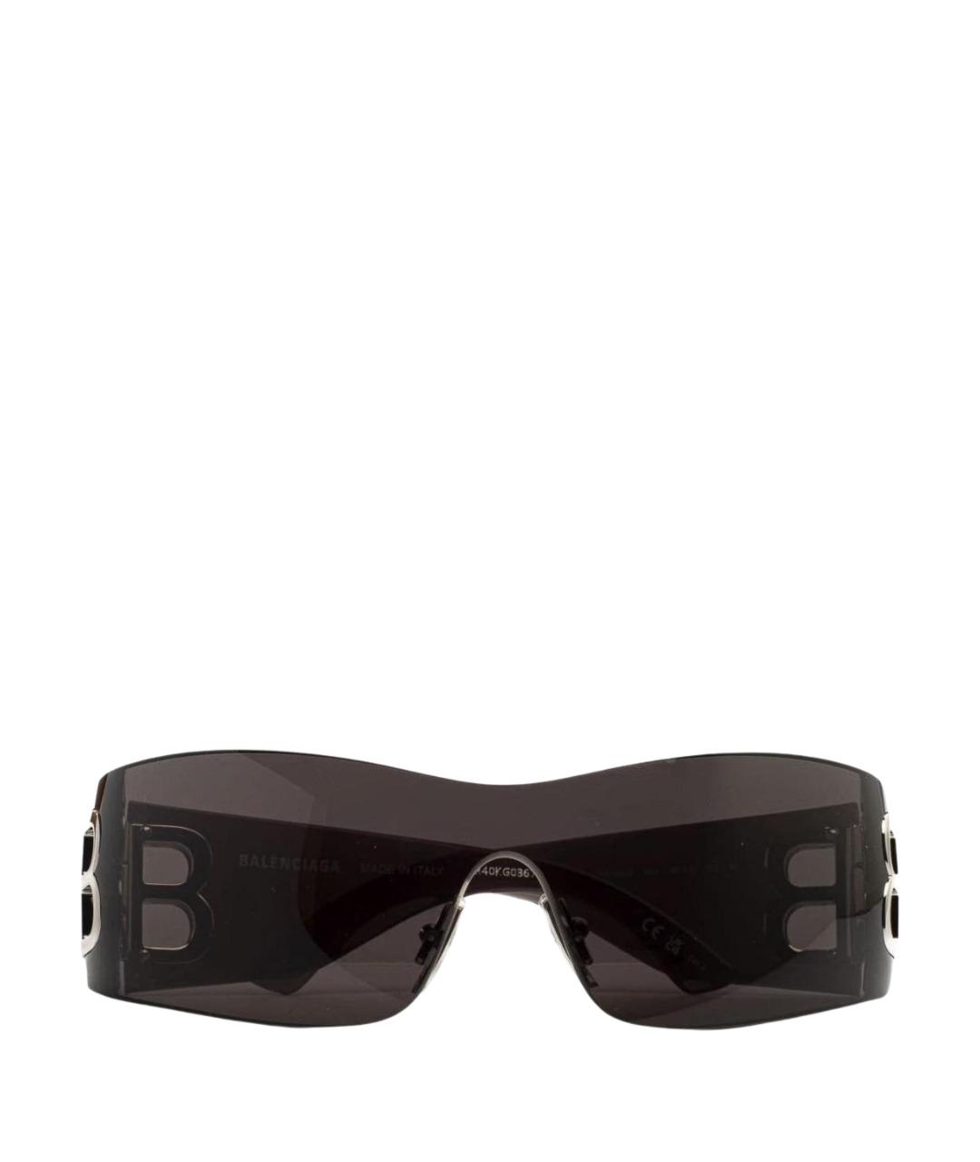 BALENCIAGA Черные пластиковые солнцезащитные очки, фото 1