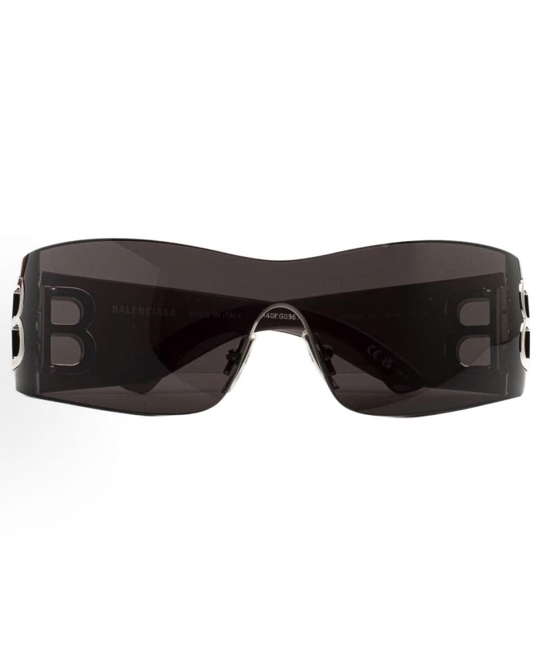 BALENCIAGA Черные пластиковые солнцезащитные очки, фото 5