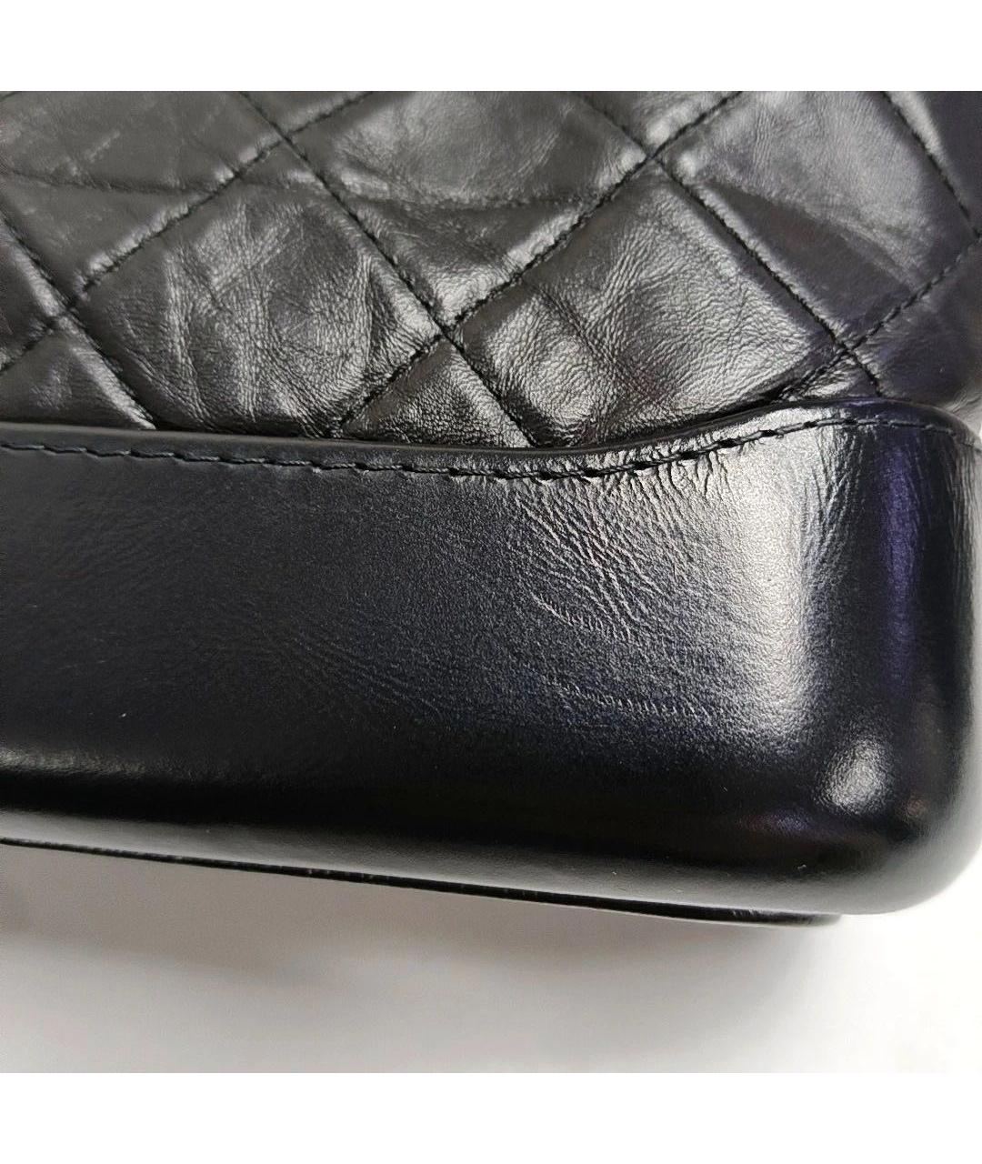 CHANEL Черная кожаная сумка через плечо, фото 7