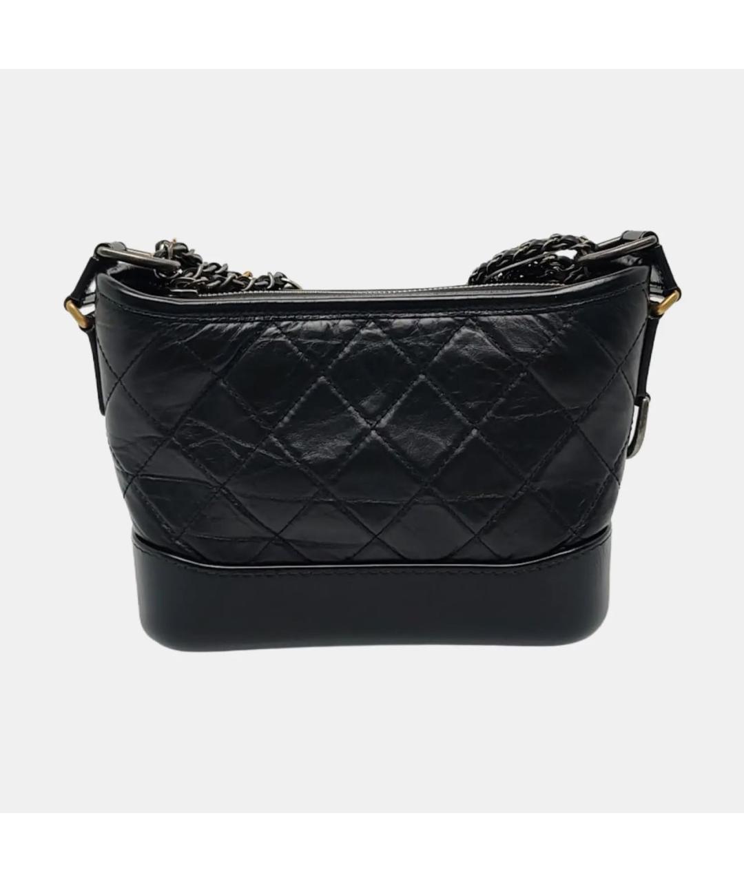 CHANEL Черная кожаная сумка через плечо, фото 4