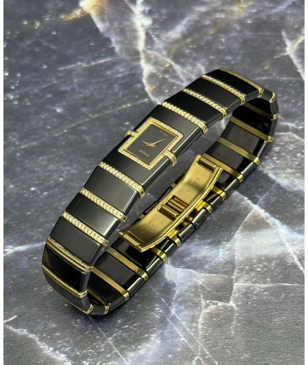 RADO Черные керамические часы, фото 4