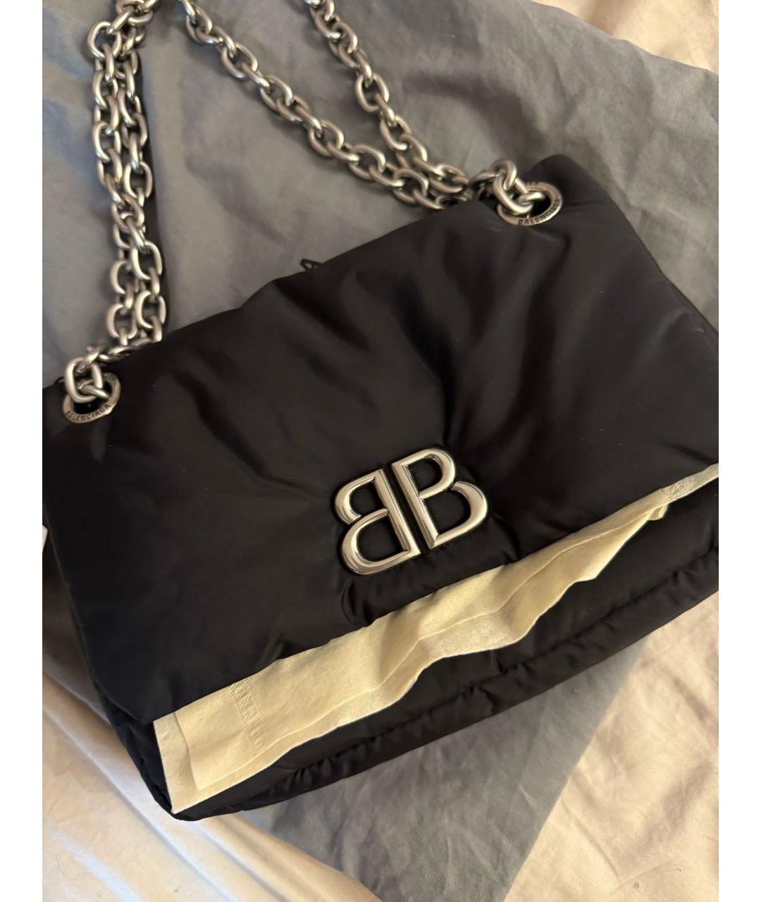 BALENCIAGA Черная тканевая сумка через плечо, фото 3