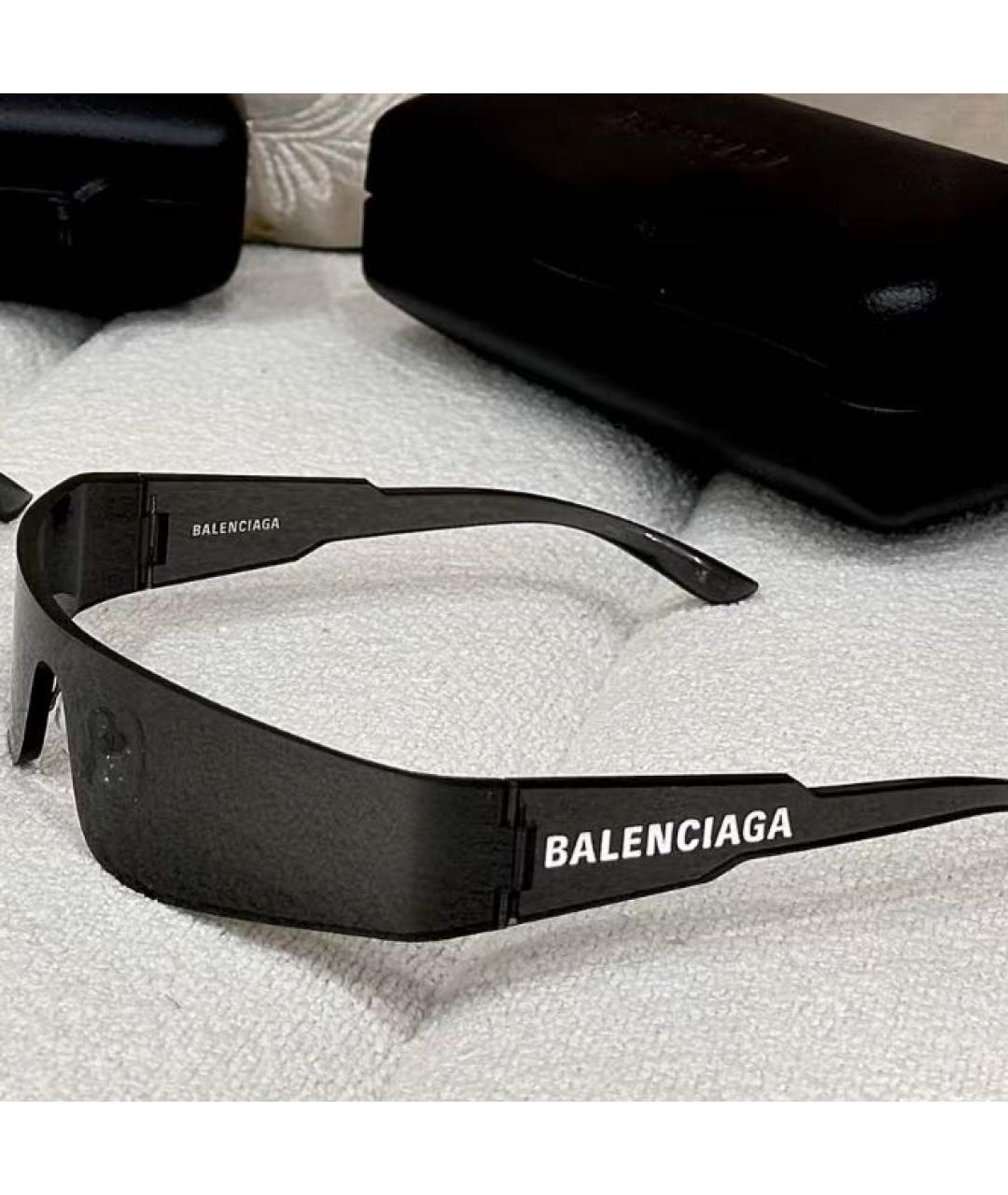 BALENCIAGA Серые пластиковые солнцезащитные очки, фото 4
