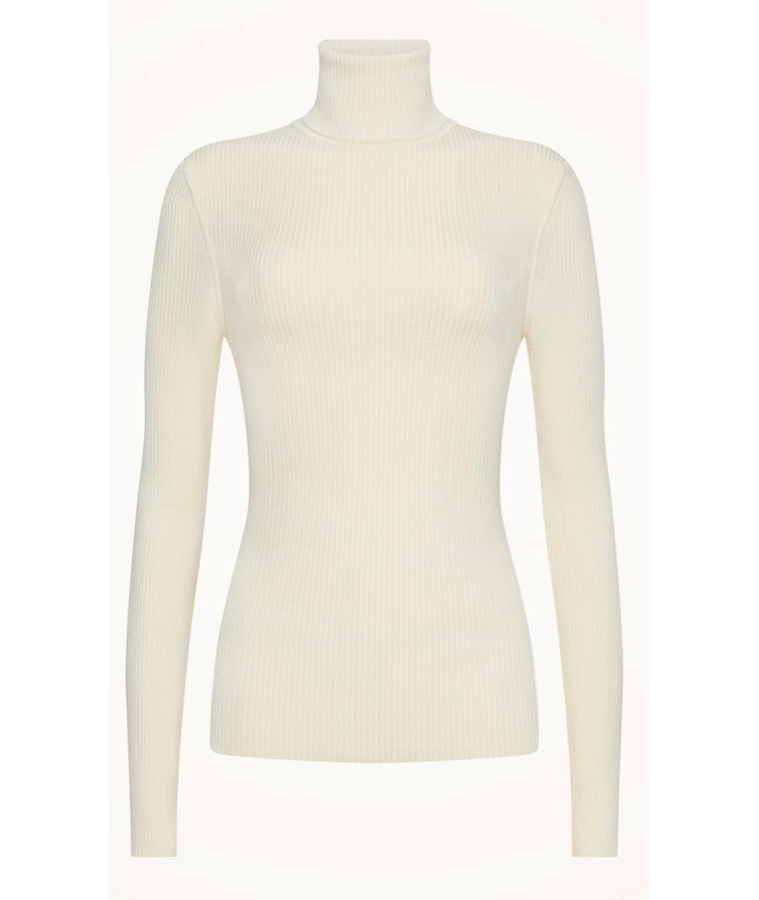 WOLFORD Белая шерстяная водолазка, фото 5