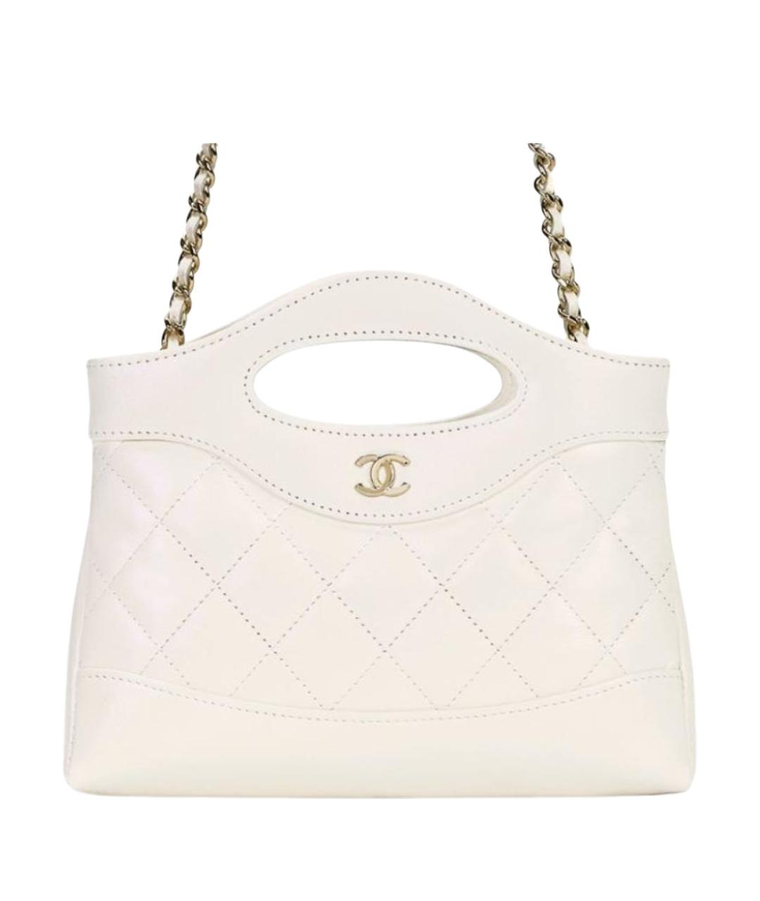 CHANEL Бежевая кожаная сумка через плечо, фото 1