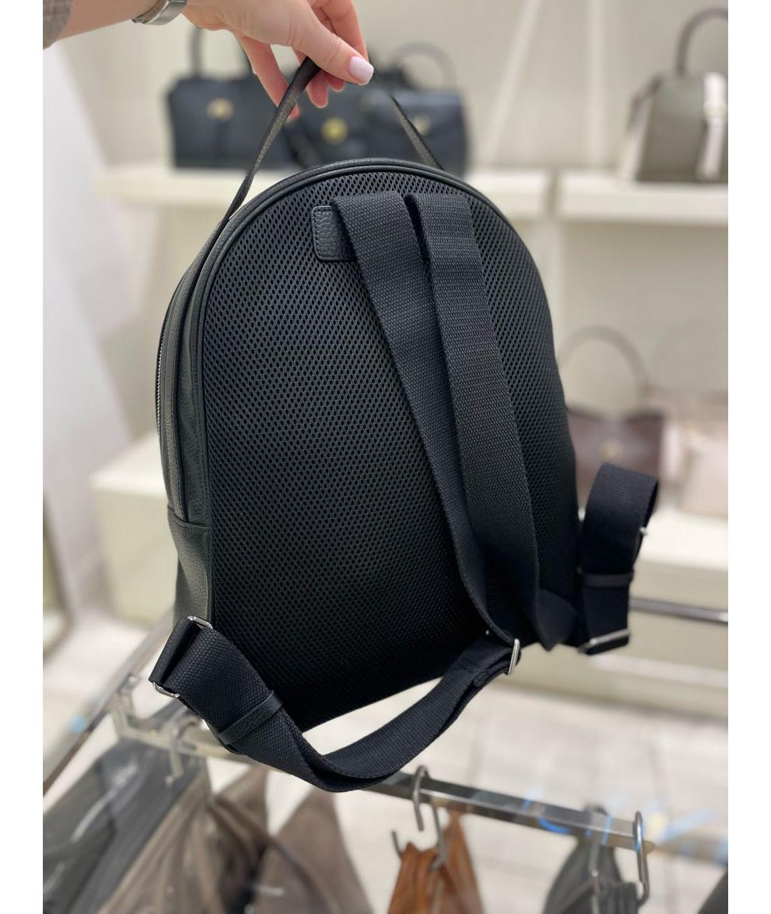 COCCINELLE Черный кожаный рюкзак, фото 3