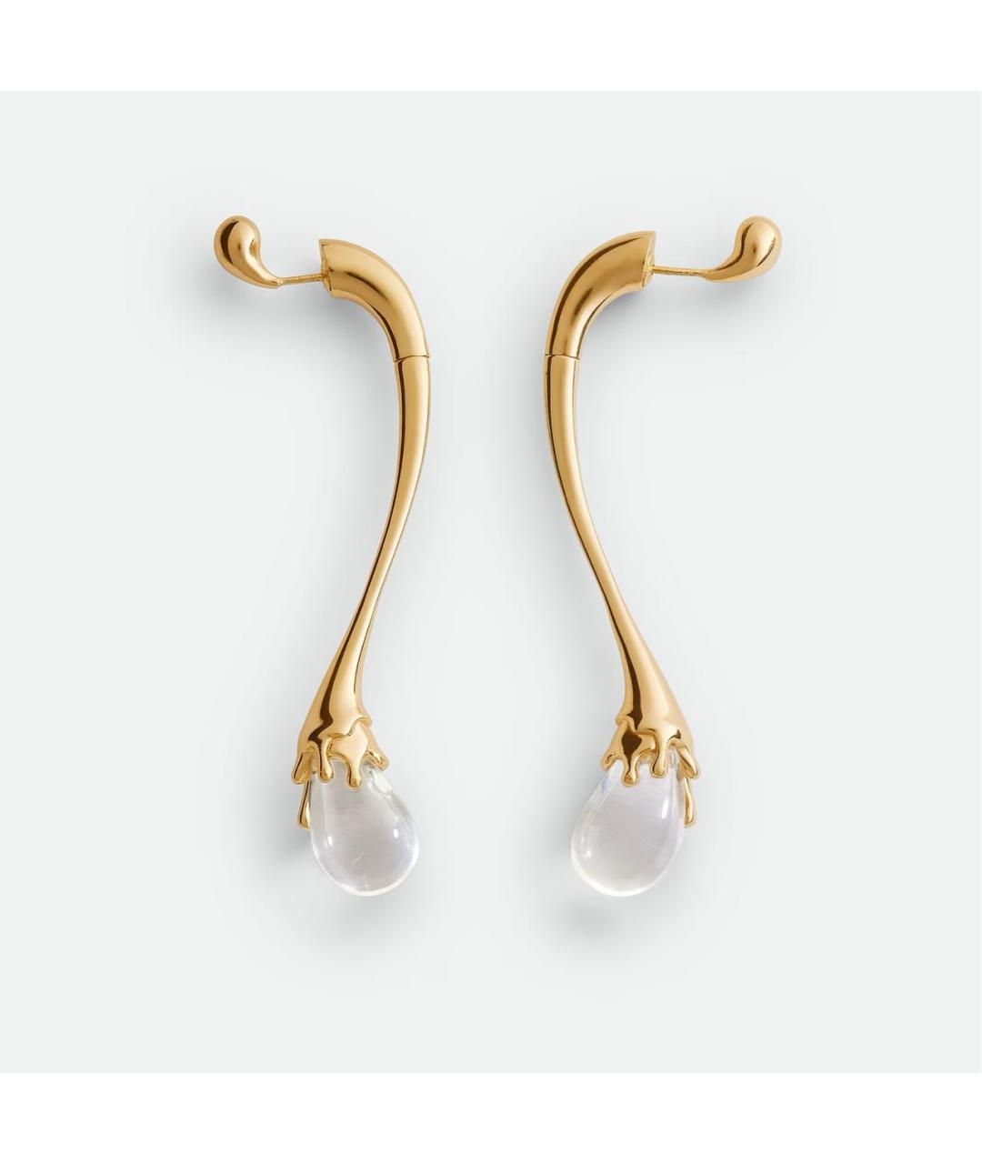 BOTTEGA VENETA Золотые серебряные серьги, фото 5