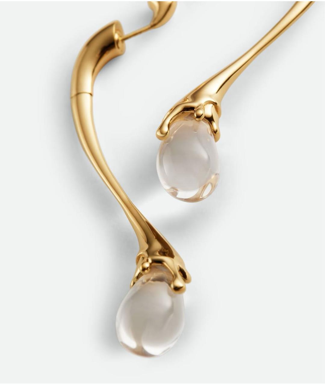 BOTTEGA VENETA Золотые серебряные серьги, фото 2