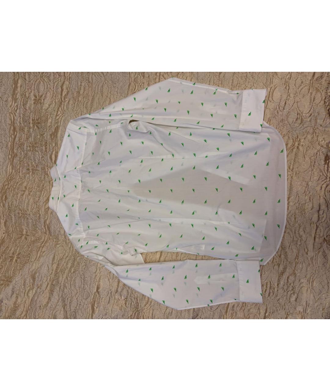 FENDI Белая хлопковая классическая рубашка, фото 4