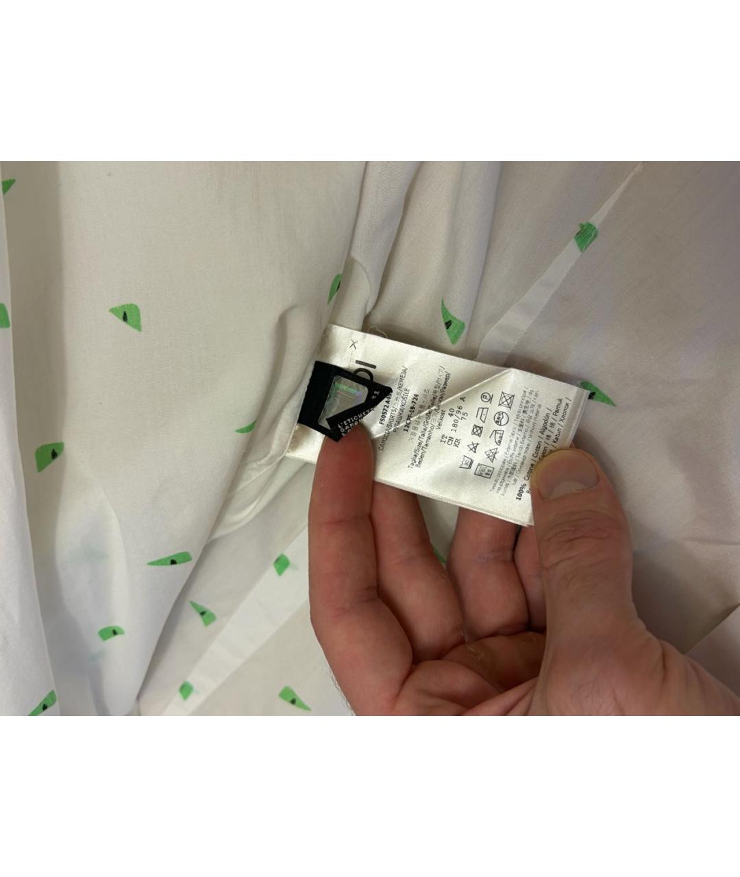 FENDI Белая хлопковая классическая рубашка, фото 3