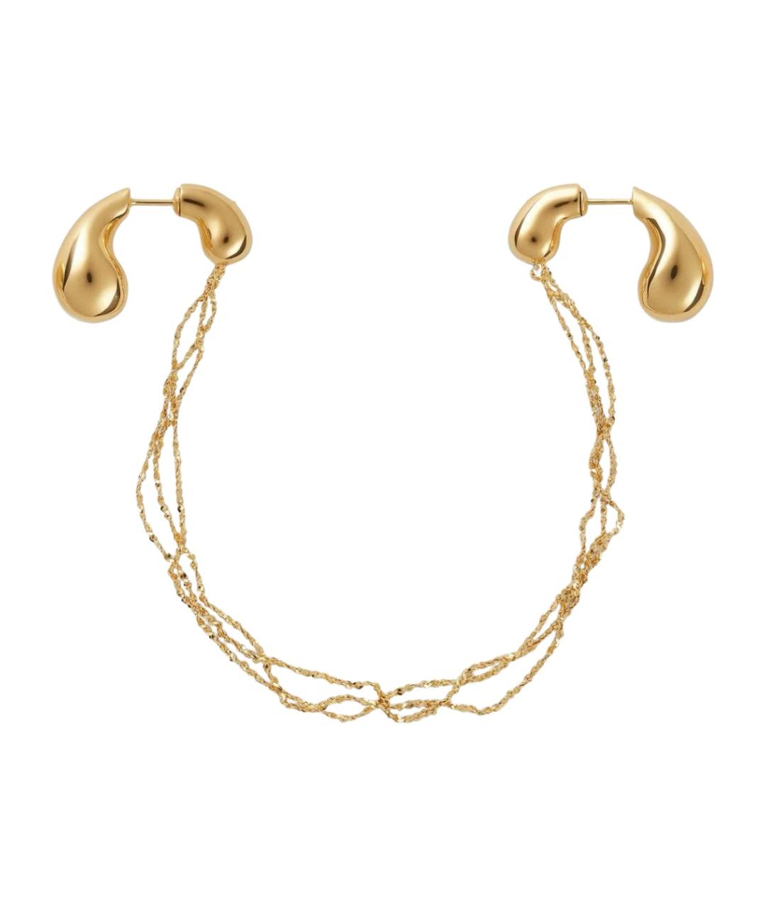 BOTTEGA VENETA Золотые серебряные серьги, фото 1